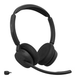 Jabra Evolve3 45 MS USB-C Stereo Headset with Charging Stand