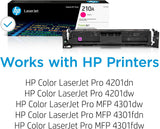 Cartouche de toner LaserJet magenta original HP 210A L magenta