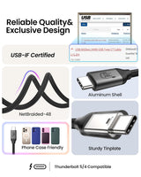 StarTech.com USB C to USB C Cable - 6 ft / 1.8m - 5A PD - Certified Wo