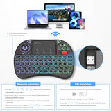 Mini clavier Rii X8, clavier sans fil 2,4G amélioré et Bluetooth