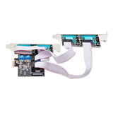 StarTech 4-PORT Serial PCIE Card, Quad-Port PCI Express to RS232/RS422/RS485 (DB9) Serial Card, 16C1050 UART, ESD Protection, Windows/Linux, TAA-Compl