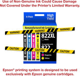 Pack multipack d'encres Epson T822XL CMJN