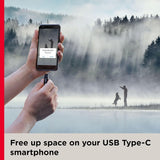 SanDisk 256GB Ultra Dual Drive Go USB Type-C Flash Drive, Black - SDDD