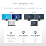 StarTech.com DP to Dual HDMI MST HUB - Dual HDMI 4K 60Hz - DisplayPort