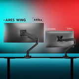 BRAS DE MONITEUR UNIQUE POUR BUREAU 2XUSB 3.0 VESA