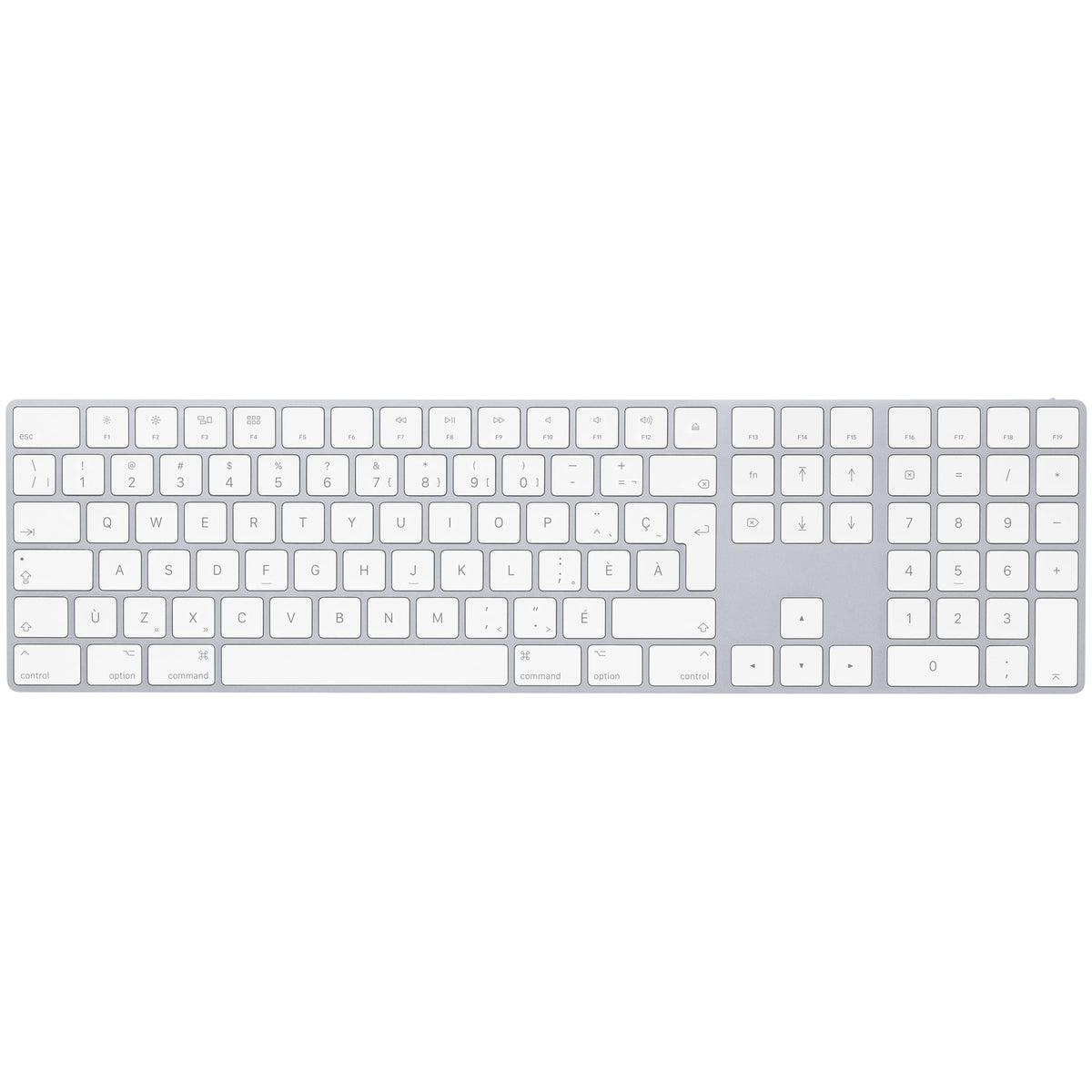 Clavier Apple Magic avec pavé numérique : Bluetooth, rechargeable. Fonc