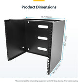 StarTech.com 10U Wall Mount Network Rack, 14
