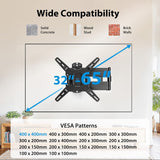 Support mural TV VESA pivotant - Support mural TV inclinable et articulé