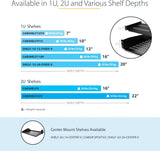 StarTech CABSHELFV Fixed Cantilever Universal Vented 2U RM Shelf