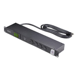 StarTech.com 16-Outlet Horizontal Rack Mount Metered PDU, 1U Server Po
