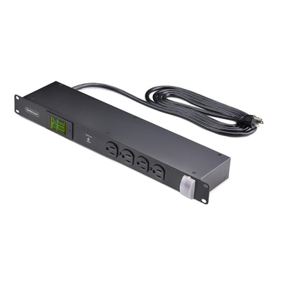 StarTech.com 16-Outlet Horizontal Rack Mount Metered PDU, 1U Server Po