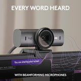 Logitech MX Brio Ultra HD 4K Collaboration, Webcam de streaming, 1080p à