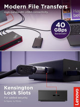 Lenovo ThinkPad USB 4 Smart Dock 5500 w/ 135W Adapter, Supports up to
