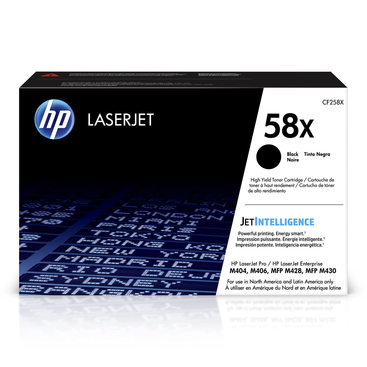 Cartouche de toner noire originale HP 58X (CF258X) grande capacité Taille unique