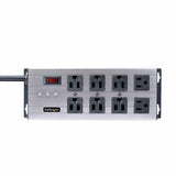 StarTech.com Flat Plug 6-Outlet Heavy Duty Industrial Power Strip 125V
