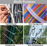 1000PK 6IN Cable Ties White Nylon Zip Tie Wraps UL TAA