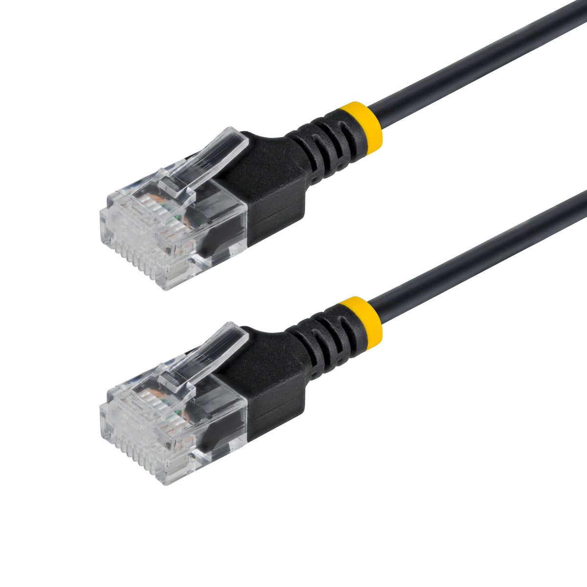 StarTech 14ft Black Ultra Slim CAT6a Ethernet Cable, Snagless, UTP, Pu