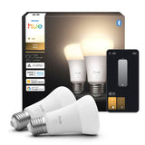 Philips Hue Smart LED A19 Bulb, Warm White Light 2700K, E26 Base, 9W,