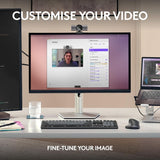 Logitech MX Brio Ultra HD 4K Collaboration, Streaming Webcam, 1080p at