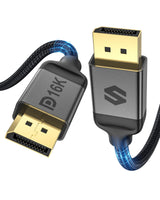 Silkland DisplayPort Cable 2.1 15ft, DP 2.1 Cable [16K@60Hz, 8K@120Hz