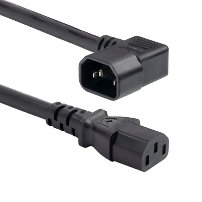 StarTech 6FT (1.8M) Heavy DUTY Power Extension Cord, Right Angle IEC 60320 C14 to Straight C13, 15A 250V, 14AWG, UL Listed