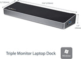 Station d'accueil pour ordinateur portable StarTech.com à triple moniteur USB 3.0 - HDMI 4K,
