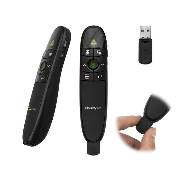 Télécommande de présentation sans fil StarTech.com avec pointeur laser vert - 9