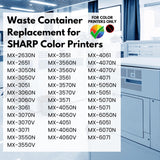 MADE IN USA TONER Compatible Waste Container for Sharp MX-601HB, MX601