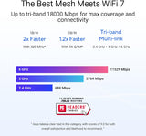 ASUS ZenWiFi BT10 Tri-Band WiFi 7 Mesh, 18 Gbps, 3000 sq.ft (1pk), Dua