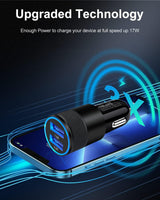 Black Dual USB CAR Charger Charge Two Tablets AT ONCE