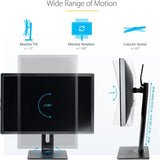 StarTech.com Free Standing Single Monitor Mount - Height Adjustable Mo