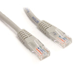 StarTech.com Cat5e Ethernet Cable - 50 ft - Gray - Patch Cable - Molde