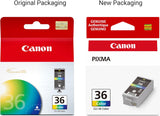 Canon Genuine CLI-36 Colour Ink Cartridge, Compatible with PIXMA iP100
