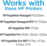 Cartouche d'encre noire HP 972A PageWide authentique (F6T80AN) L Noir