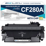 Cartouche de toner compatible LCL pour HP 80A CF280A (1-Pack, Noir) pour HP