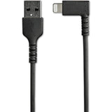 StarTech 2M Angled Lightning to USB Cable Apple MFi Certified White