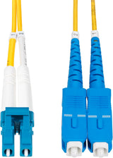 StarTech.com 3m (9.8ft) LC to SC (UPC) OS2 Single Mode Duplex Fiber Op