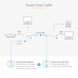 StarTech.com 4K HDMI Extender Over CAT5/CAT6 Cable, 4K 60Hz HDR Video