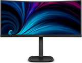 Philips 34B2U3600C - 34 Inch WQHD Curved Monitor, Height Adjustable, S