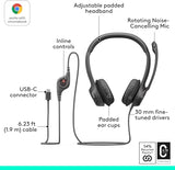 Logitech H391 Wired Headset for PC/Laptop, Stereo Headphones with Nois