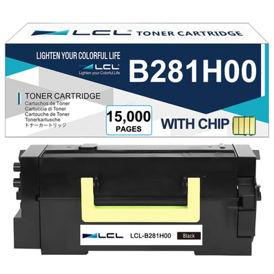 LCL B281H00 Black High Yield Toner Cartridge Replacement for Lexmark B