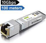 10Gtek Transceiver SFP+ 10GBase-T 100 mètres, RJ45 à SFP+ Cuivre