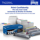 Brother Original TN229XLC High-Yield Cyan Toner Cartridge, Higher Yiel