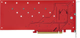 StarTech.com Quad M.2 PCIe Adapter Card, PCIe x16 to Quad NVMe or AHCI