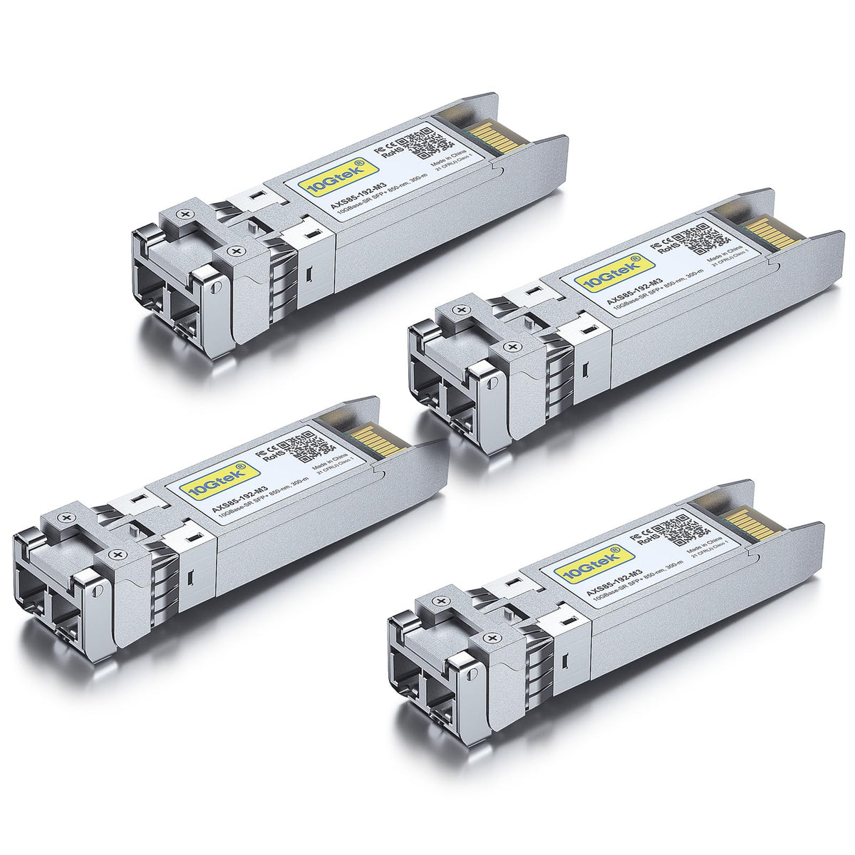 10Gtek 10GBase-SR SFP+ Transceiver 10G 850nm MMF up to 300 Meters Comp