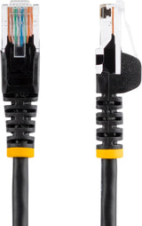 StarTech.com 100ft Black Cat5e Snagless RJ45 UTP Patch Cable - 100 ft