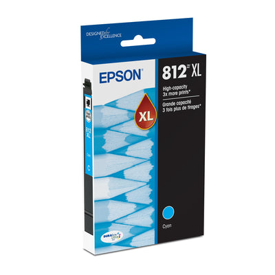 Epson T812XL220-S High Capacity Cyan Ink Cartridge