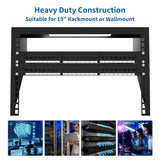 24PORT 0.5U CAT5E Patch Panel RJ45 ENET Rackmount 110 Patch Panel