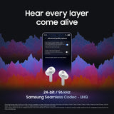 Samsung Galaxy Buds4 Pro, White (CAD Version & Warranty) - New Fit, Tw