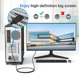 Câble DisplayPort vers HDMI 4K, 6pi Adaptateur DP vers HDMI Mâle Vidéo UHD 4K@